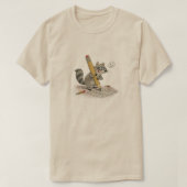 Raccoon Hand-Drawn Tシャツ (デザイン正面)