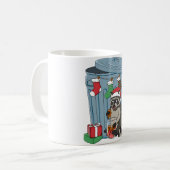 Raccoon Holiday  コーヒーマグカップ (正面左)