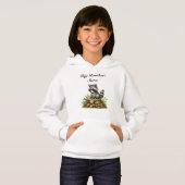 Raccoon in Autumn Leaves Sibling Sweatshirt (正面フル)