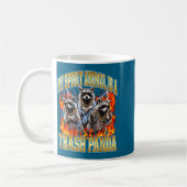 Raccoon My Srit Animal Is A Trash Panda Funny Boot コーヒーマグカップ (左)