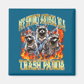 Raccoon My Srit Animal Is A Trash Panda Funny Boot マグネット (正面)