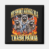 Raccoon My Srit Animal Is A Trash Panda Funny Boot マグネット (正面)