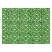 Raccoon Pattern Design Green  テーブルクロス (正面(横))