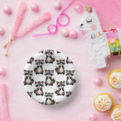 Raccoon Pattern Design White ペーパーボウル (パーティー)