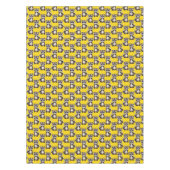 Raccoon Pattern Design Yellow  テーブルクロス (正面)