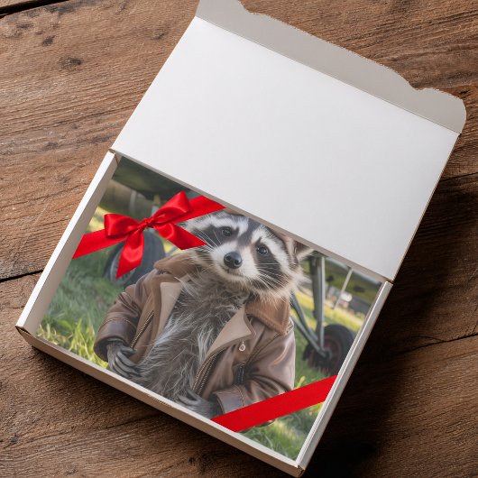 Raccoon Pilot Airplane Funny Birthday Decoupage 薄葉紙