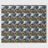 Raccoon Pilot Airplane Funny Photo Birthday ラッピングペーパー (フラット)