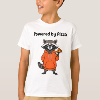 Raccoon Pizza Kids T-Shirt – Funny Cartoon Tee  Tシャツ