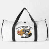 Raccoon Pizza Steals Hearts and Trash ダッフルバッグ (裏面)