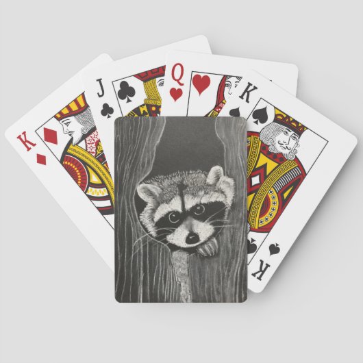 Raccoon playing cards トランプ (裏面)