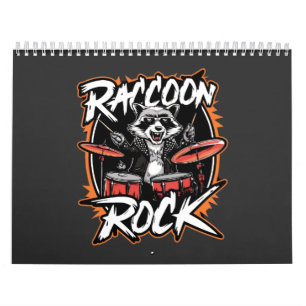 Raccoon Rock Tシャツ – Raccoon Cowboyおもしろいデザイン カレンダー