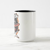 Raccoon Rock Tシャツ – Raccoon Cowboyおもしろいデザイン マグカップ (中央)