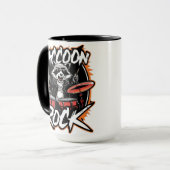 Raccoon Rock Tシャツ – Raccoon Cowboyおもしろいデザイン マグカップ (正面左)