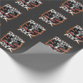 Raccoon Rock Tシャツ – Raccoon Cowboyおもしろいデザイン ラッピングペーパー (角)