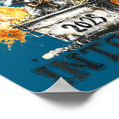 Raccoon Rollin Into 2026 Funny Dumpster Fire 2025  ポスター (角)