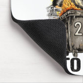 Raccoon Rolling Into 2026 Happy New Year 2026 Funn マウスパッド (コーナー)