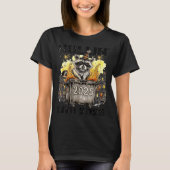 Raccoon Rolling Into 2026 Happy New Year 2026 Funn Tシャツ (正面)
