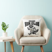 "Raccoon Run Club Marathon Retro Trash Panda Runne クッション (椅子)