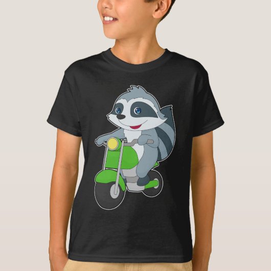 Raccoon Scooter Tシャツ (正面)