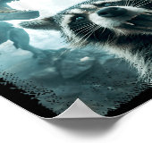 Raccoon Selfie With Tyrannosaurus T Rex Adventure  ポスター (角)