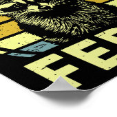 Raccoon-shirt A Little Feral Funny Raccoon Premium ポスター (角)