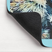 Raccoon sleeping night sky マウスパッド (コーナー)