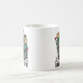 Raccoon Survival Mode Active Mug - Funny Coffee Ad コーヒーマグカップ (中央)