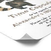 Raccoon Time Capsule 1st birthday ポスター (角)