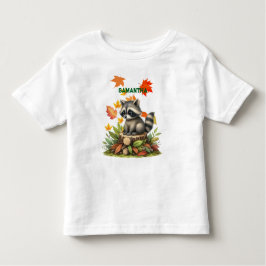 Raccoon Toddler T-Shirt Cute Animal  for Kids トドラーTシャツ