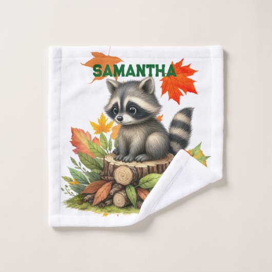 Raccoon Towel Set | Cute Animal Bath Towels バスタオルセット (ウォッシュタオル)