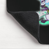 Raccoon Trash Panda Scary Vaporwave 80s Animal Spo マウスパッド (コーナー)