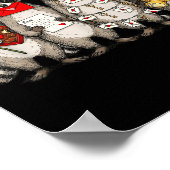 Raccoon Valentines Day Funny Feral Raccoon Love He ポスター (角)