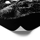 Raccoon Valentines Day Funny Feral Raccoon Love He ポスター (角)