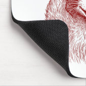 Raccoon Valentines Day Funny Feral Raccoon Love He マウスパッド (コーナー)