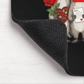 Raccoon Valentines Day Funny Feral Raccoon Love He マウスパッド (コーナー)