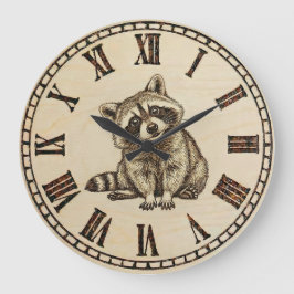 Raccoon Wall Clock ラージ壁時計