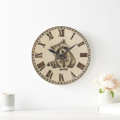 Raccoon Wall Clock ラージ壁時計 (ホーム)