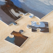 Raccoon Washing Stolen Christmas Gold Hat ジグソーパズル (側面)