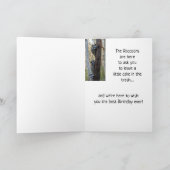 Raccoons & Iここでハッピーバースデーユーモアを望む カード (内部)