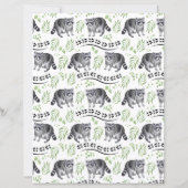 Raccoons Scrapbook Paper (裏面)