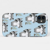 Raccoons Woodland iPhone 5ケースケース(青) Case-Mate iPhoneケース (裏面(横))