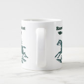 Race Against Destiny – Vintage Equestrian Graphic ジャンボコーヒーマグカップ (裏面)