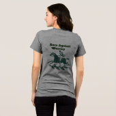 Race Against Destiny – Vintage Equestrian Graphic トライブレンドＴシャツ (裏面全面)