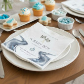 Race Car Baby Boy A Baby Is Almost Here Party Napk スタンダードカクテルナプキン