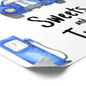 Race car baby shower Sweets and treats ポスター (角)