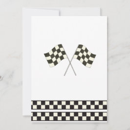 Race Car Birthday Invitation 招待状