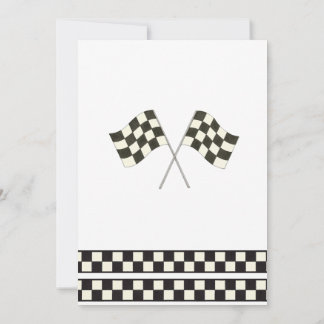 Race Car Birthday Invitation 招待状