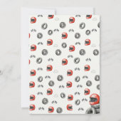 Race Car Birthday Invitation 招待状 (裏面)