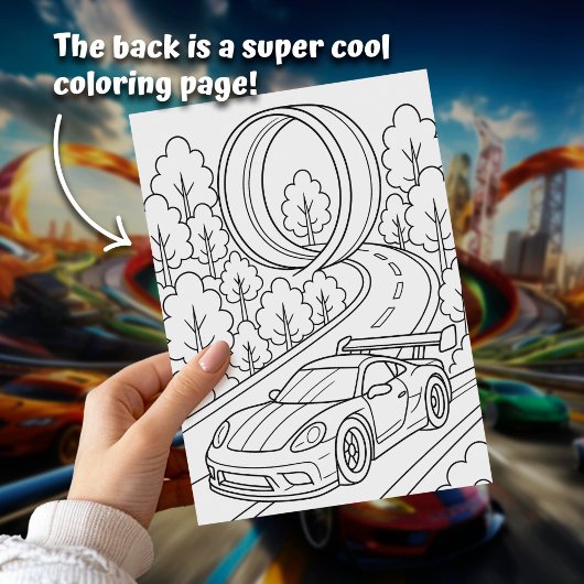 Race Car Birthday Party Fun  招待状