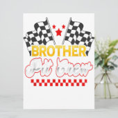 Race Car Birthday Party Racing Family Brother Gift メニュー (スタンド正面)